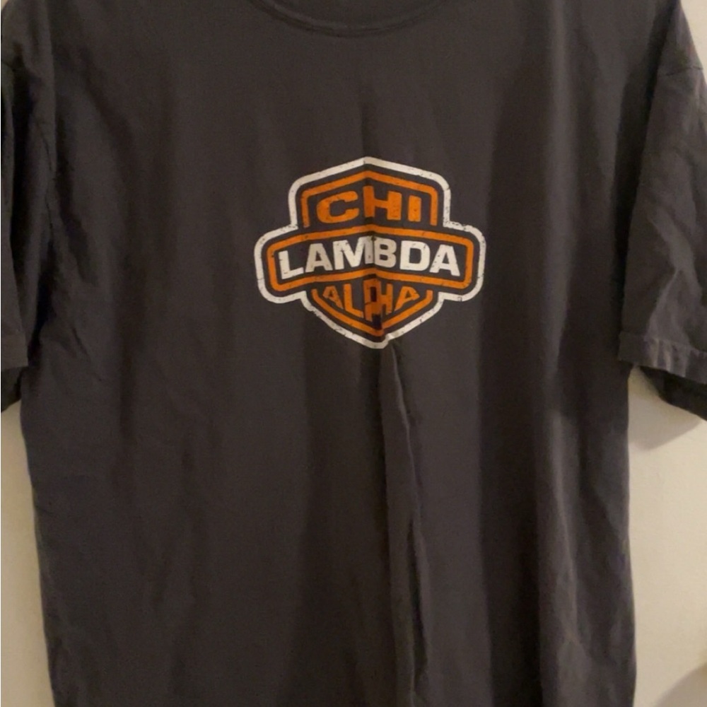 Comfort Colors Charcoal Chi Lambda Tee